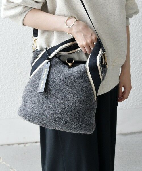 SHIPS / シップス ショルダーバッグ | 《追加予約》【SHIPS any別注】Folna: 2WAY ライン リバーシブル ショルダー バッグ | 詳細3