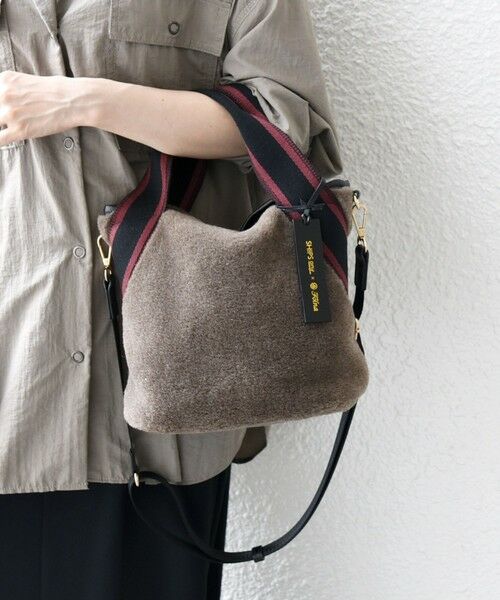 SHIPS / シップス ショルダーバッグ | 《追加予約》【SHIPS any別注】Folna: 2WAY ライン リバーシブル ショルダー バッグ | 詳細16