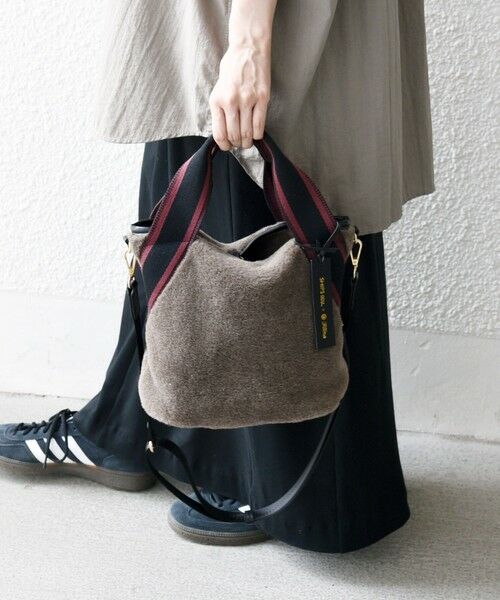 SHIPS / シップス ショルダーバッグ | 《追加予約》【SHIPS any別注】Folna: 2WAY ライン リバーシブル ショルダー バッグ | 詳細17