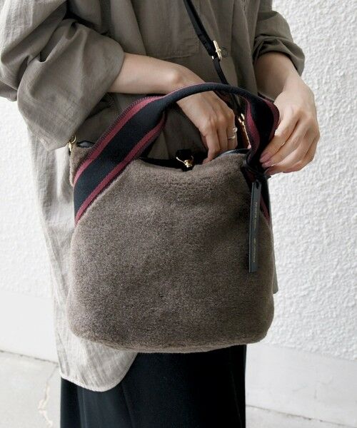 SHIPS / シップス ショルダーバッグ | 《追加予約》【SHIPS any別注】Folna: 2WAY ライン リバーシブル ショルダー バッグ | 詳細18