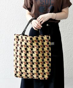 SHIPS / シップス トートバッグ | 【SHIPS any別注】BINDU: ジャカード 千鳥 トート バッグ