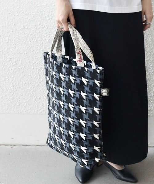 SHIPS / シップス トートバッグ | 【SHIPS any別注】BINDU: ジャカード 千鳥 トート バッグ | 詳細2