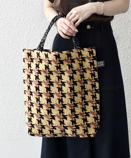 SHIPS / シップス トートバッグ | 【SHIPS any別注】BINDU: ジャカード 千鳥 トート バッグ | 詳細7