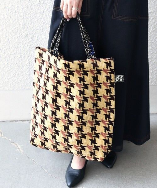 SHIPS / シップス トートバッグ | 【SHIPS any別注】BINDU: ジャカード 千鳥 トート バッグ | 詳細8