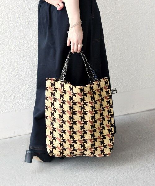 SHIPS / シップス トートバッグ | 【SHIPS any別注】BINDU: ジャカード 千鳥 トート バッグ | 詳細9