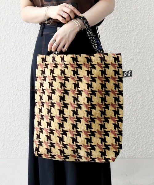 SHIPS / シップス トートバッグ | 【SHIPS any別注】BINDU: ジャカード 千鳥 トート バッグ | 詳細10
