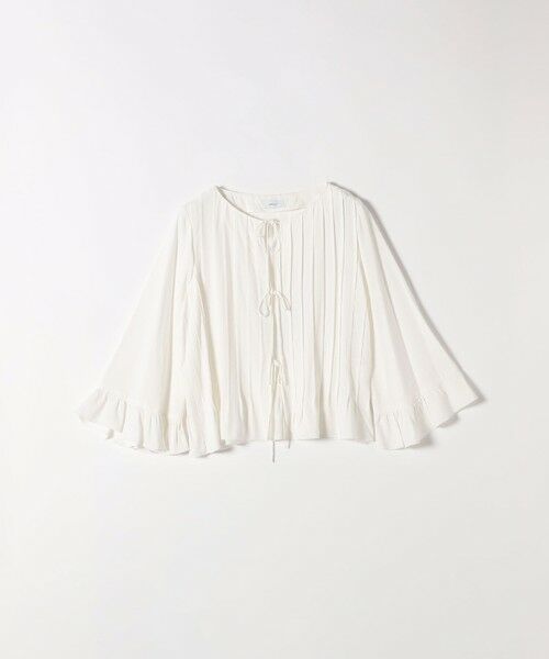 SHIPS / シップス シャツ・ブラウス | SHIPS any:〈洗濯機可能〉ラッフル リボン ピンタック フレアスリーブ ブラウス | 詳細10