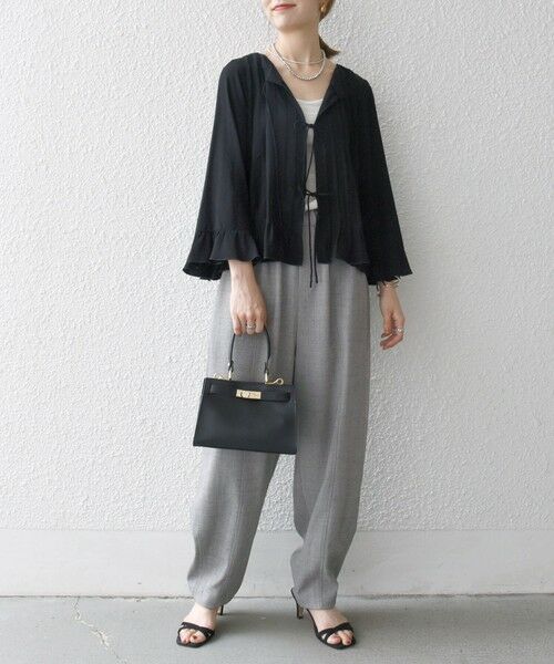 SHIPS / シップス シャツ・ブラウス | SHIPS any:〈洗濯機可能〉ラッフル リボン ピンタック フレアスリーブ ブラウス | 詳細14