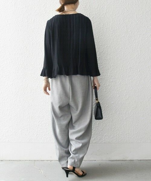 SHIPS / シップス シャツ・ブラウス | SHIPS any:〈洗濯機可能〉ラッフル リボン ピンタック フレアスリーブ ブラウス | 詳細15