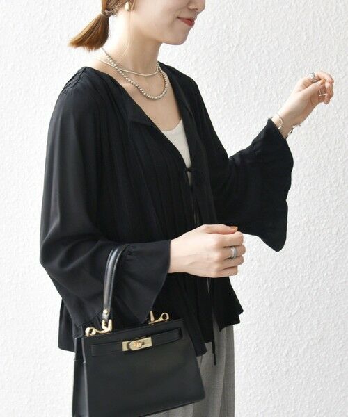 SHIPS / シップス シャツ・ブラウス | SHIPS any:〈洗濯機可能〉ラッフル リボン ピンタック フレアスリーブ ブラウス | 詳細20