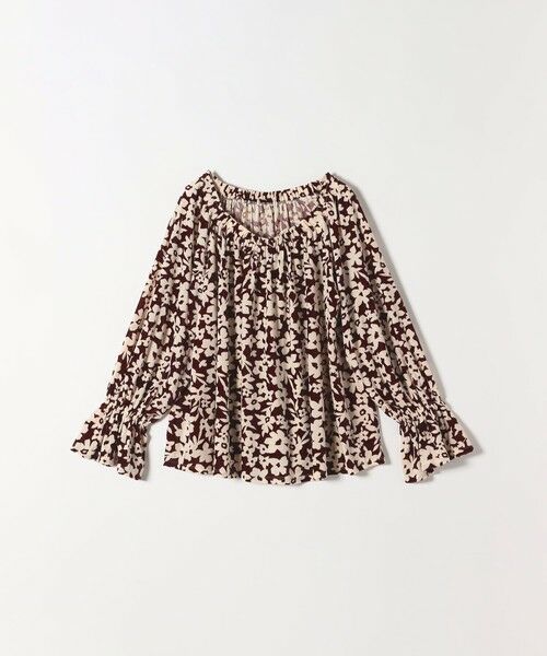 SHIPS / シップス シャツ・ブラウス | SHIPS any:〈洗濯機可能〉フラワー ポリエステル ベロア シャーリング ブラウス | 詳細10