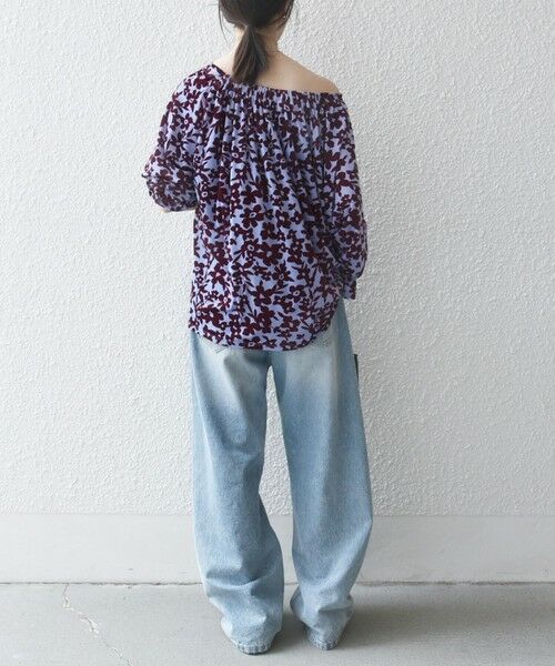 SHIPS / シップス シャツ・ブラウス | SHIPS any:〈洗濯機可能〉フラワー ポリエステル ベロア シャーリング ブラウス | 詳細20