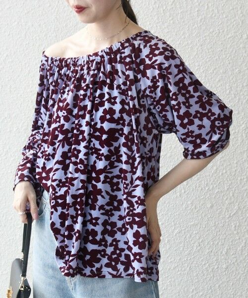 SHIPS / シップス シャツ・ブラウス | SHIPS any:〈洗濯機可能〉フラワー ポリエステル ベロア シャーリング ブラウス | 詳細25