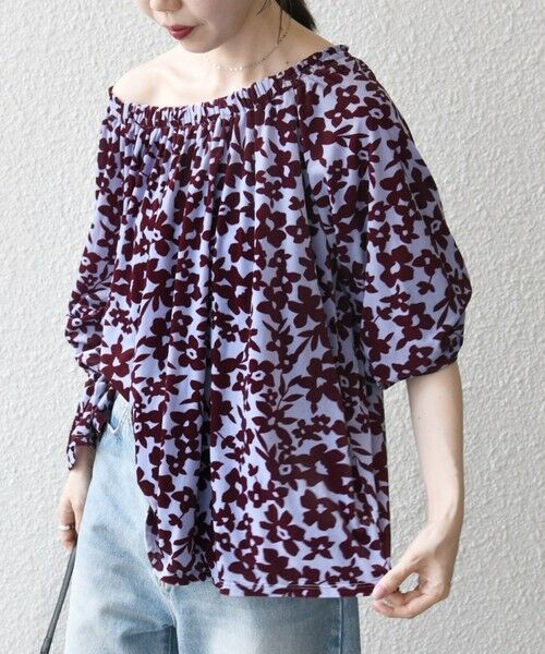 SHIPS / シップス シャツ・ブラウス | SHIPS any:〈洗濯機可能〉フラワー ポリエステル ベロア シャーリング ブラウス | 詳細26