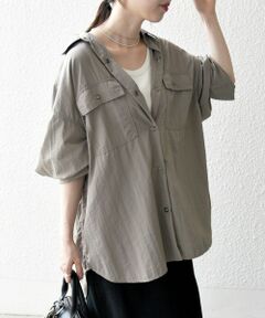 SHIPS / シップス シャツ・ブラウス | SHIPS any:〈多機能/洗濯機可能〉ナイロン タスラン ポケット ビッグ シャツ