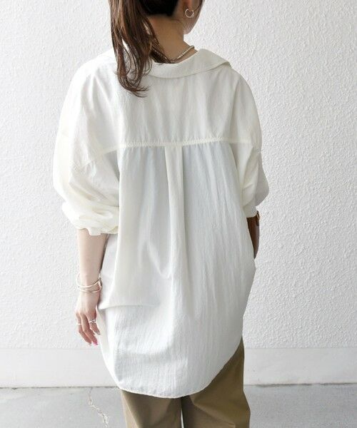 SHIPS / シップス シャツ・ブラウス | SHIPS any:〈多機能/洗濯機可能〉ナイロン タスラン ポケット ビッグ シャツ | 詳細5