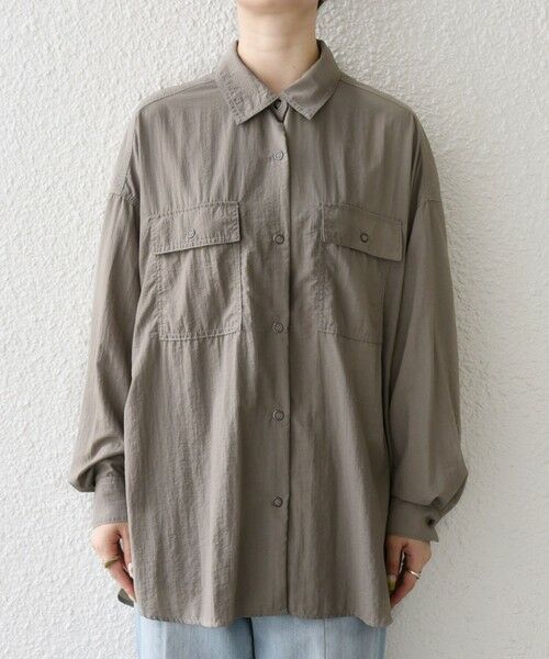 SHIPS / シップス シャツ・ブラウス | SHIPS any:〈多機能/洗濯機可能〉ナイロン タスラン ポケット ビッグ シャツ | 詳細22