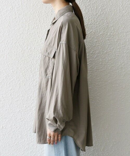 SHIPS / シップス シャツ・ブラウス | SHIPS any:〈多機能/洗濯機可能〉ナイロン タスラン ポケット ビッグ シャツ | 詳細23