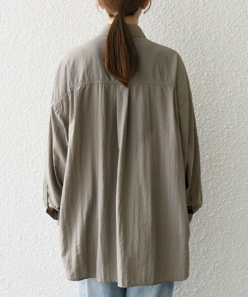 SHIPS / シップス シャツ・ブラウス | SHIPS any:〈多機能/洗濯機可能〉ナイロン タスラン ポケット ビッグ シャツ | 詳細24