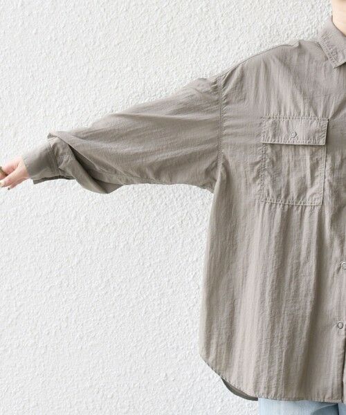 SHIPS / シップス シャツ・ブラウス | SHIPS any:〈多機能/洗濯機可能〉ナイロン タスラン ポケット ビッグ シャツ | 詳細25