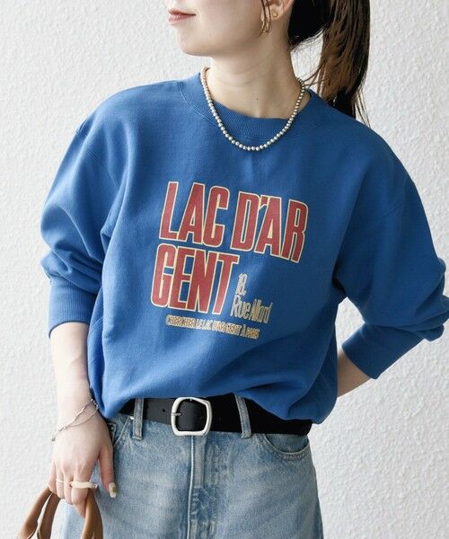 SHIPS for women/シップスウィメン 【SHIPS any別注】La Hutte:〈洗濯機可能〉裏起毛 クルーネック スウェット 25AW ブルー ONE SIZE SHIPS for women/シップスウィメン 【SHIPS any別注】La Hutte:〈洗濯機可能〉裏起毛 クルーネック スウェット 25AW ブルー ONE SIZE