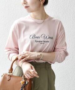 SHIPS / シップス Tシャツ | 【SHIPS any別注】MONMIMI:〈洗濯機可能〉ロゴ プリント ロンTEE 25AW