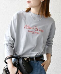SHIPS / シップス Tシャツ | 【SHIPS any別注】MONMIMI:〈洗濯機可能〉ロゴ プリント ロンTEE 25AW