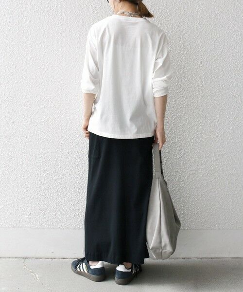 SHIPS / シップス Tシャツ | 【SHIPS any別注】MONMIMI:〈洗濯機可能〉ロゴ プリント ロンTEE 25AW | 詳細2