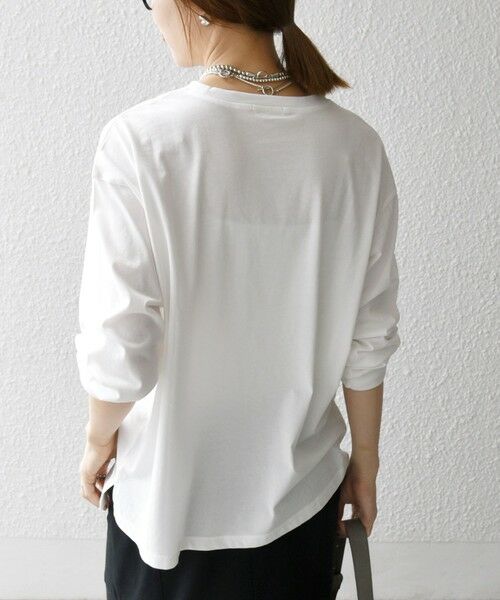 SHIPS / シップス Tシャツ | 【SHIPS any別注】MONMIMI:〈洗濯機可能〉ロゴ プリント ロンTEE 25AW | 詳細5