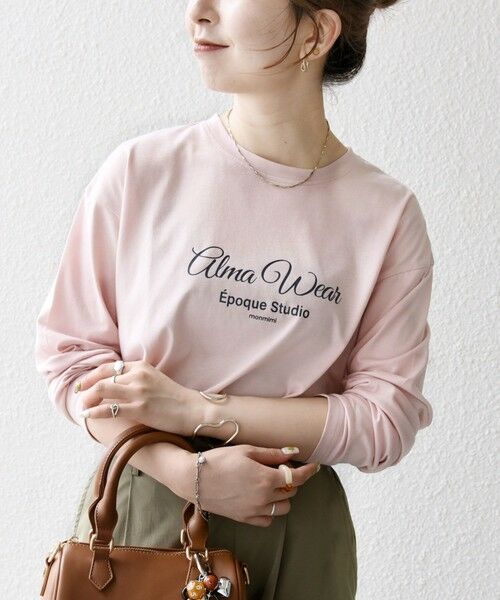 SHIPS / シップス Tシャツ | 【SHIPS any別注】MONMIMI:〈洗濯機可能〉ロゴ プリント ロンTEE 25AW | 詳細13