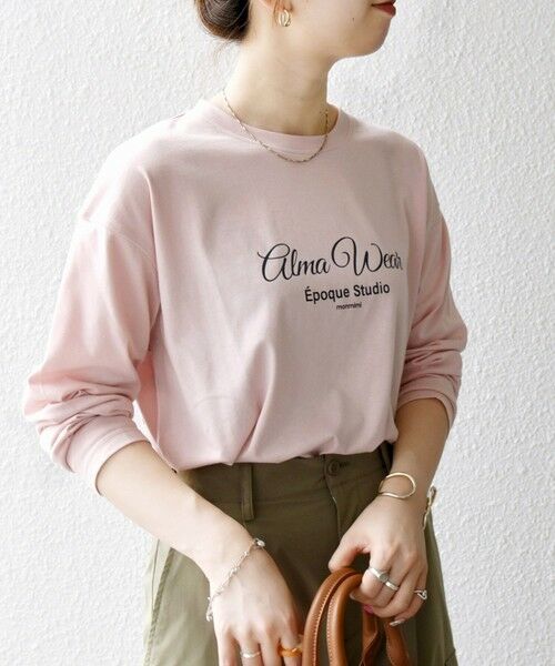 SHIPS / シップス Tシャツ | 【SHIPS any別注】MONMIMI:〈洗濯機可能〉ロゴ プリント ロンTEE 25AW | 詳細15