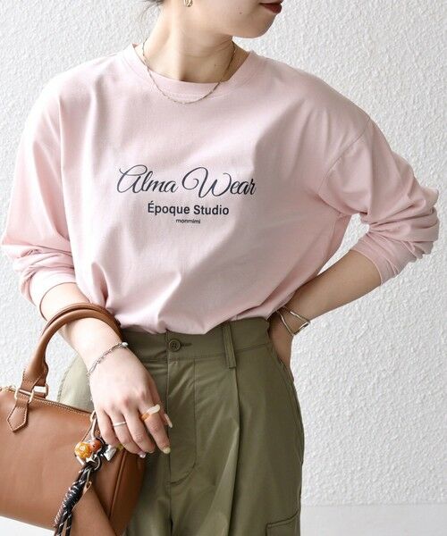SHIPS / シップス Tシャツ | 【SHIPS any別注】MONMIMI:〈洗濯機可能〉ロゴ プリント ロンTEE 25AW | 詳細18