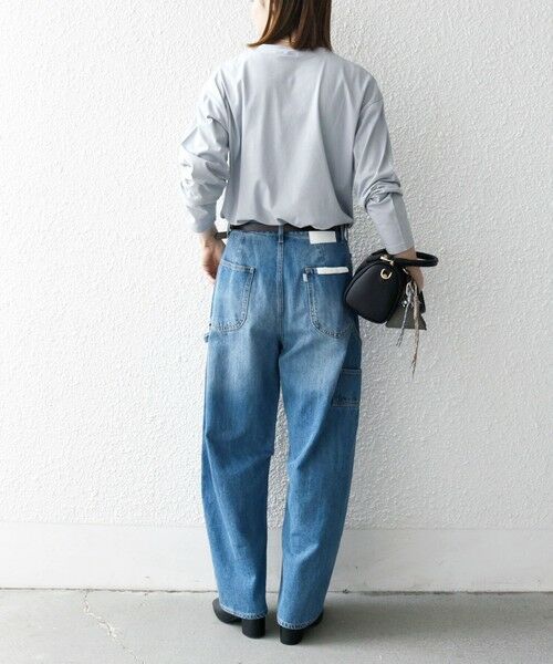 SHIPS / シップス Tシャツ | 【SHIPS any別注】MONMIMI:〈洗濯機可能〉ロゴ プリント ロンTEE 25AW | 詳細25