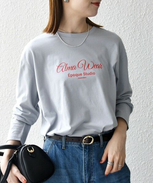 SHIPS / シップス Tシャツ | 【SHIPS any別注】MONMIMI:〈洗濯機可能〉ロゴ プリント ロンTEE 25AW | 詳細26