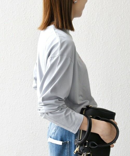 SHIPS / シップス Tシャツ | 【SHIPS any別注】MONMIMI:〈洗濯機可能〉ロゴ プリント ロンTEE 25AW | 詳細28