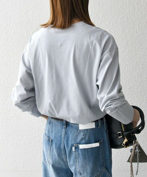 SHIPS / シップス Tシャツ | 【SHIPS any別注】MONMIMI:〈洗濯機可能〉ロゴ プリント ロンTEE 25AW | 詳細29