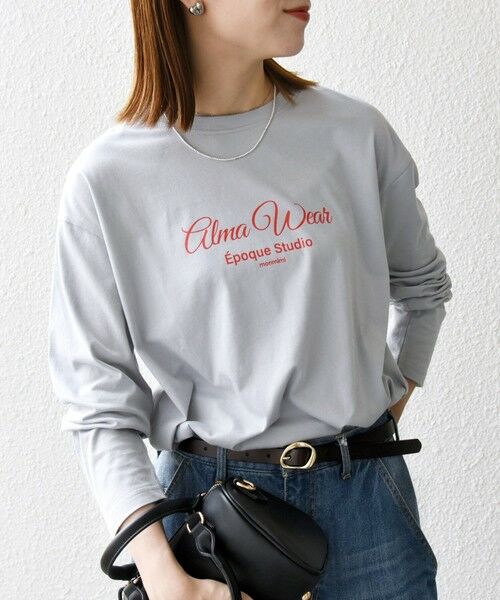 SHIPS / シップス Tシャツ | 【SHIPS any別注】MONMIMI:〈洗濯機可能〉ロゴ プリント ロンTEE 25AW | 詳細30