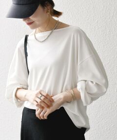 SHIPS / シップス Tシャツ | SHIPS any:〈接触冷感/汗染み防止加工/洗濯機可能〉ボートネック ワイド ロンTEE