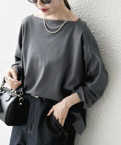 SHIPS / シップス Tシャツ | SHIPS any:〈接触冷感/汗染み防止加工/洗濯機可能〉ボートネック ワイド ロンTEE