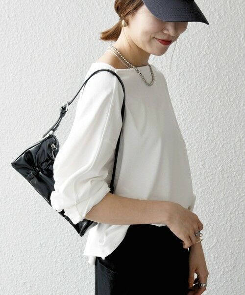 SHIPS / シップス Tシャツ | SHIPS any:〈接触冷感/汗染み防止加工/洗濯機可能〉ボートネック ワイド ロンTEE | 詳細4
