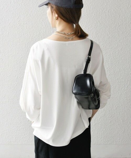 SHIPS / シップス Tシャツ | SHIPS any:〈接触冷感/汗染み防止加工/洗濯機可能〉ボートネック ワイド ロンTEE | 詳細5