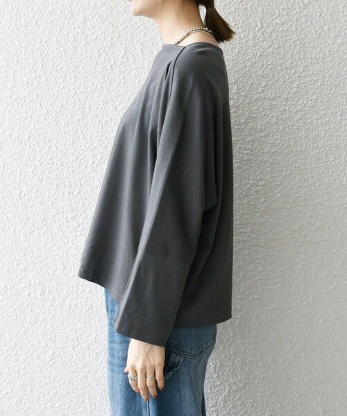 SHIPS / シップス Tシャツ | SHIPS any:〈接触冷感/汗染み防止加工/洗濯機可能〉ボートネック ワイド ロンTEE | 詳細25