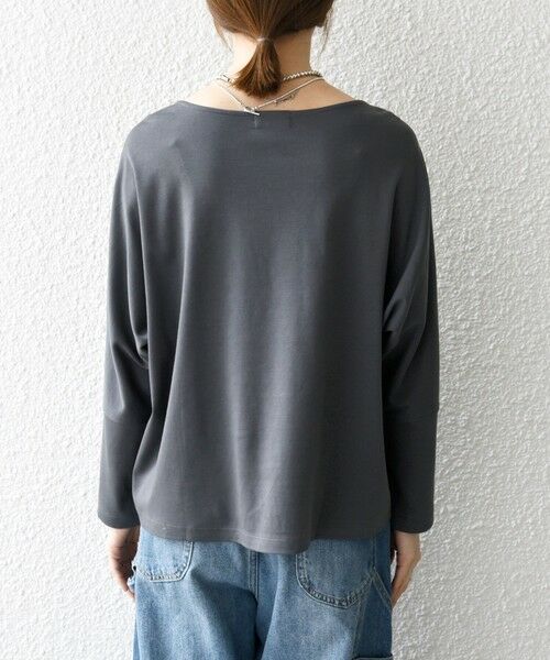 SHIPS / シップス Tシャツ | SHIPS any:〈接触冷感/汗染み防止加工/洗濯機可能〉ボートネック ワイド ロンTEE | 詳細26