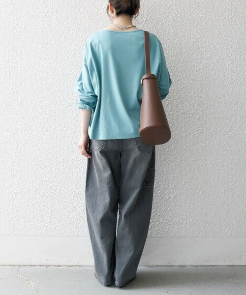 SHIPS / シップス Tシャツ | SHIPS any:〈接触冷感/汗染み防止加工/洗濯機可能〉ボートネック ワイド ロンTEE | 詳細29