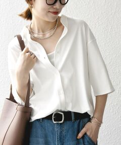 SHIPS / シップス シャツ・ブラウス | SHIPS any:〈接触冷感/汗染み防止加工/洗濯機可能〉ジャージー ワイド シャツ