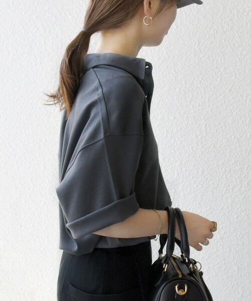 SHIPS / シップス シャツ・ブラウス | SHIPS any:〈接触冷感/汗染み防止加工/洗濯機可能〉ジャージー ワイド シャツ | 詳細15