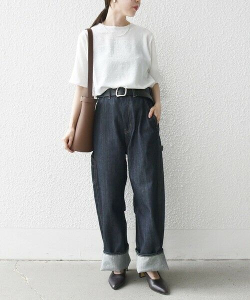 SHIPS for women / シップスウィメン SHIPS any:〈洗濯機可能〉カットドビー ジャージー クルーネック TEE SHIPS｜SHIPS any:<洗濯機可能>カットドビー ジャージー クルー
