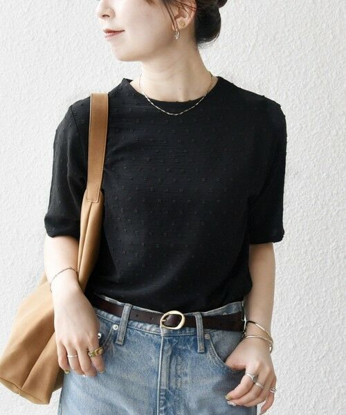 SHIPS / シップス Tシャツ | SHIPS any:〈洗濯機可能〉カットドビー ジャージー クルーネック TEE | 詳細15