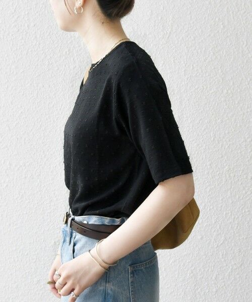 SHIPS / シップス Tシャツ | SHIPS any:〈洗濯機可能〉カットドビー ジャージー クルーネック TEE | 詳細18