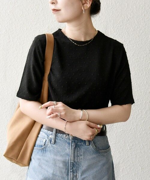 SHIPS / シップス Tシャツ | SHIPS any:〈洗濯機可能〉カットドビー ジャージー クルーネック TEE | 詳細19